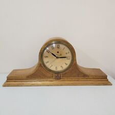 Vintage Warren Telechron Co. 4F01 Walnut Electric Mantle Clock - Parts or Repair picture