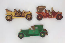 Set of 3 Vintage 1977 Old Car Plaques wall hangings Dart Industries Decorations picture