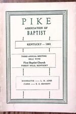 1961 FOREST HILLS KY PIKE ASSOCIATION OF BAPTISTS SESSION MINUTES 59 PAGES Z4856 picture