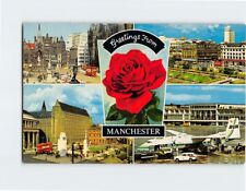 Postcard Manchester Attractions Greetings from Manchester England picture