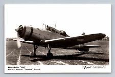 RPPC WWII Royal Navy FAA Blackburn B-25 ROC FLIGHT Photograph Postcard picture