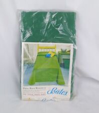 Vintage Bates Piping Rock Bedspread Twin Pine Green Rounded Corners New 8709-P picture