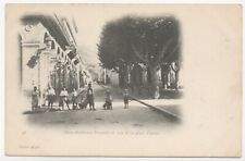 1902 Blida Algeria Street View Children Jean Geiser Posted Postcard picture