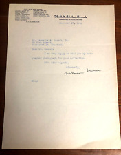 1945 Wayne Lyman Morse Signed Letter U.S. Senator from Oregon picture