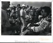 1991 Press Photo Mario Andretti in Budweiser Cleveland Grand Prix - cvb38774 picture