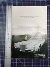 1971 Vintage print ad Car Lincoln Motor Company Continental Mark IV Evolutionary picture