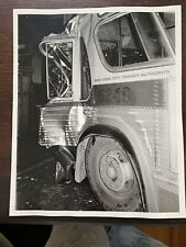 8X10 NY NYC SURFACE TRANSIT BUS #6248 B&W 1976 DAMAGED NEW YORK CITY ACCIDENT picture