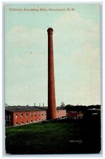 c1910's  Chimney Amoskeag Mills Manchester New Hampshire NH Unposted Postcard picture
