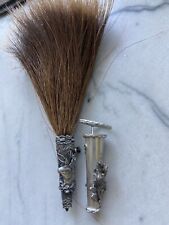 Lot Of 2 Vintage Bavarian Hair Gamsbart  Pin Trachten Hat picture