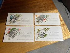 4 - L & I Allan Trade Cards - Confectionery- Boston, MA. P264 picture