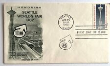 SEATTLE WORLD'S FAIR 1962 FIRST DAY COVER MONORAIL SPACE NEEDLE OBSERVATION DECK picture