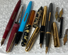 Vintage Fountain Pen Lot Lord Baltimore Windsor Morris Wearever X-tra Nibs Parts picture