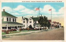 Olive Avenue, Rehoboth Beach, Delaware DE - c1930 Vintage Postcard picture