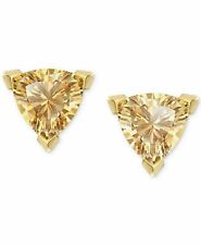 New In Box SWAROVSKI Gold Plated TRIANGLE Earrings Studs #5523550 picture