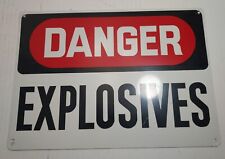 Sign Metal Danger Explosives picture
