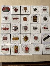 lot of 25 tin tobacco tags all different picture