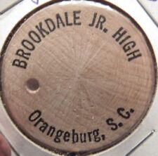 Vintage Brookdale Jr. High Orangeburg, SC Wooden Nickel - Token South Carolina picture