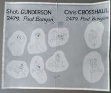 Disney PAUL BUNYAN Orig Photo Model Sheet Gunderson/Crosshaul 1958 by LES CLARK picture