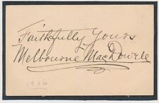 1906 MELBOURNE MACDOWELL Silent Actor Vintage Signature, Autograph Card picture