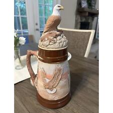 Hand Painted Eagle Beer Stein picture