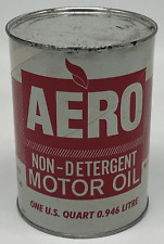 Vintage Aero Motor Oil Quart Can Empty -  picture