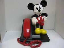 VTG. 1990's MICKEY MOUSE CORDED LAND LINE TOUCHTONE TELEPHONE AT&T DISNEY WORKS picture