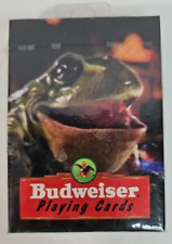 Vintage Anheuser Busch Budweiser Frog Playing Cards 1996 New Sealed picture