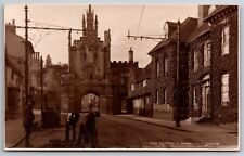 Eastgate Warwick England Men Working RPPC Photo by Judges Hastings UK  Postcard picture