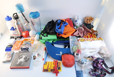 Lot Collection of Random Stuff Charity Items Bags Tumblers Stuffed Animals Books picture