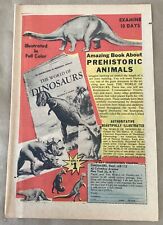 The World of Dinosaurs Print Ad comic book art 1960s vintage mail order 1961 bk picture