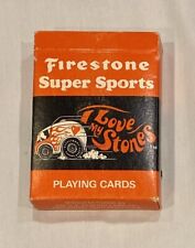 Vintage Firestone Super Sports Playing Cards 1970s 