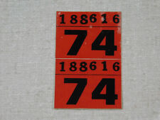 1974 Alaska passenger car license plate sticker pair picture