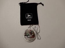 1999 John Deere Pewter Christmas Ornament NEVER USED ALL NEW  picture
