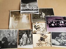 Lot of 9 Vintage Black and White Photographs Men Man Male Guys Friends Buddies picture