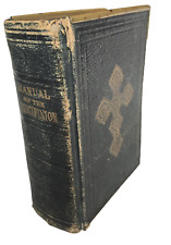 1882 MANUAL OF THE CRUCIFIXION Guide Catholic Devotion Antique Prayer Book picture