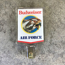 Vintage Budweiser U.S. Air Force Beer Tap Handle Acrylic Helmet Eagle picture