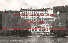 Switzerland, Brunnen, RPPC, Grand Hotel Brunnen, Exterior View, Photo picture