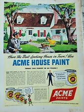 1948 Acme House Paint Have  Best looking house in town Vintage Ad picture
