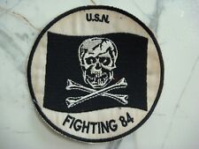 US NAVY FIGHTER SQ VF-84 FIGHTING 84 JOLLY ROGERS, VIETNAM WAR JACKET PATCH picture