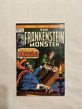 The FRANKENSTEIN Monster # 8 Marvel Comics 1974 Dracula Appearance High Grade picture