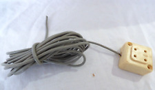 Vintage Telephone 4 prong outlet plug to 4 wires & Vintage stiff line Cord picture