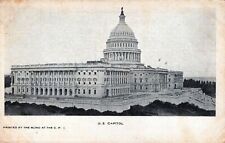 WASHINGTON DC - U.S. Capitol Private Mailing Card (1898-1901) picture