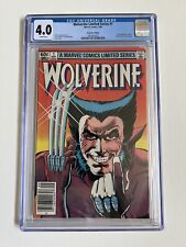 Wolverine #1 Newsstand 1982 CGC 4.0 Chris Claremont Frank Miller Joe Rubenstein picture