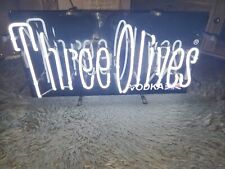 Three Olive Vodka Light Lamp Neon Sign 24