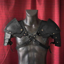 Medieval Vintage Pauldrons Shoulder Armor Cosplay Costume Party Faux Leather NEW picture