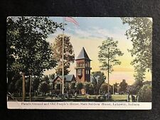 1913 STATE SOLDIERS HOME LAFAYETTE INDIANA POSTCARD SOUTH BEND to LAKEVILLE IND picture