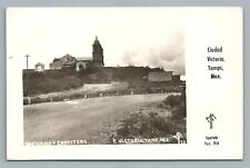 Ciudad Victoria RPPC Santuario & Carretera—Vintage Tampico Photo Foto 1940s picture