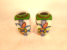Vintage Pair of Handpainted Japanese Vases, 1950s-60s, Beautiful, 5.5