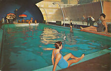 SHELBURNE HOTEL -INDOOR POOL- ATLANTIC CITY NJ - chrome postcard picture