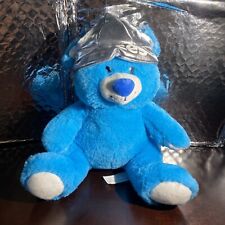 Hershey's kisses CHOCOLATE  Teddy Bear Plush Stuffed Animal BLUE W/ Hat 9” (A3) picture